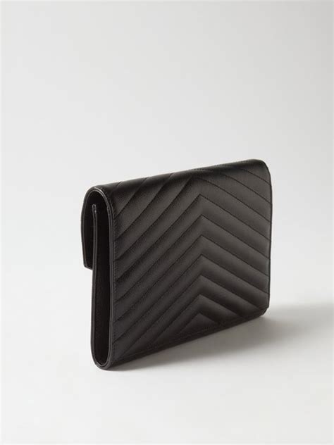 saint laurent wristlet clutch.